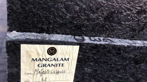 Black Galaxy Majestic Lapotra Granite Slab For Countertops Thickness