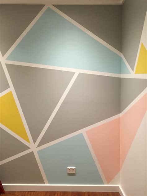 20 Geometric Accent Wall Diy The Urban Decor