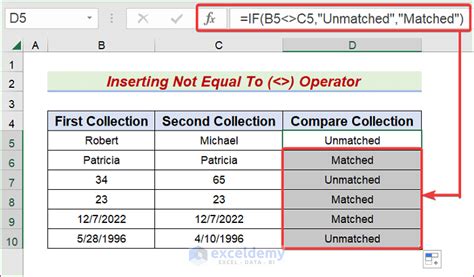 How To Use If Statement With Not Equal To Operator In Excel