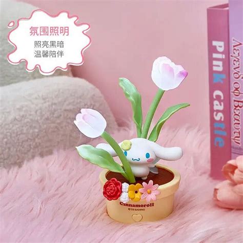 Miniso Sanrio Flower Fairy Series Cinnamoroll Led Night Light Kuromi