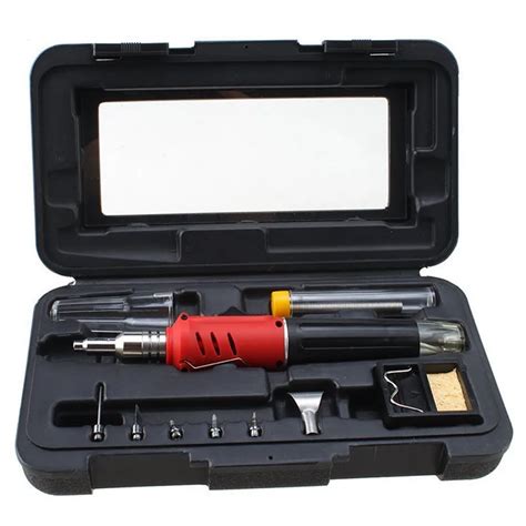 In Professional Butane Gas Welding Torch Kit Soldering Iron Kit