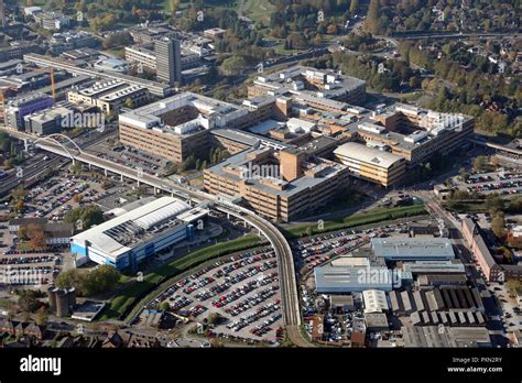 Aerial View Of The Queens Medical Centre Nottingham Stock Photo Alamy