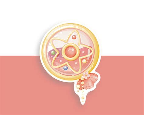 Sailor Moon Locket Sticker Sailor Moon Sticker Waterproof Etsy