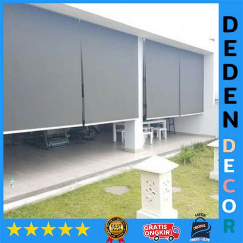 Jual Paket Promo Suntex Blind Tirai Outdoor Anti Air Hujan Shopee