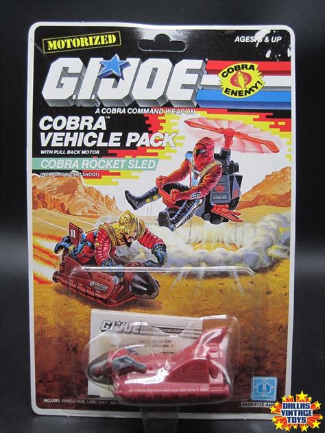 1988 Hasbro Gijoe Cobra Vehicle Pack Cobra Rocket Sled 1a