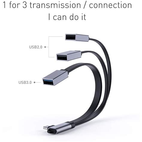 Usb C Hub Typ C Kabel Otg Adapter Mit Usb H Fen Grandado