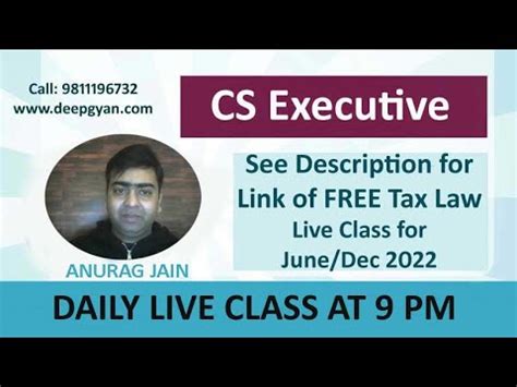 Cs Executive Tax Law Chapter House Property Class Youtube