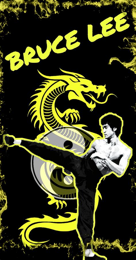 Bruce Lee Cobra Kai K Rate Leyenda Artes Marciales Dragones Arte