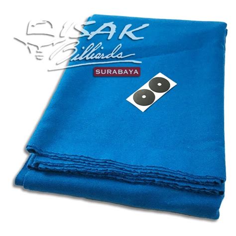 Jual Kain Laken 9 Ft Taiwan Biru Billiard Table Cloth Meja Biliar