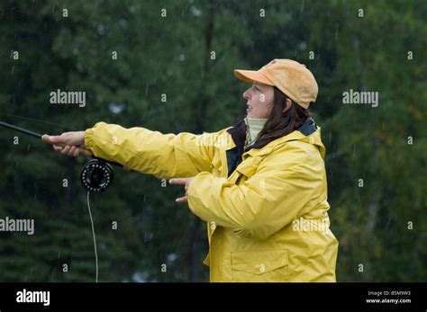 Lady Fly Fishing Hi Res Stock Photography And Images Alamy