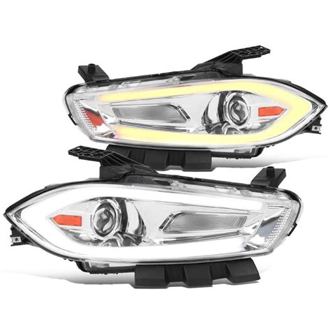 Spec D 2013 2016 Dodge Dart Projector Headlight W LED DRL Switchback