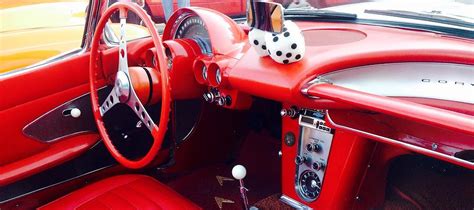 Classic Corvette Red Interior Photograph by Jacqueline Manos