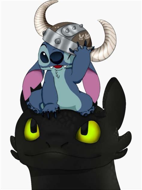 Toothless And Stitch Sticker For Sale By Austinrussell Redbubble