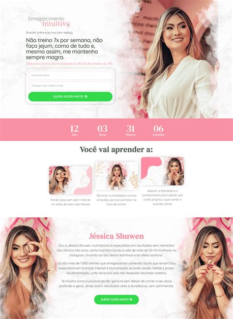 Landing Page Emagrecimento Intuitivo Behance