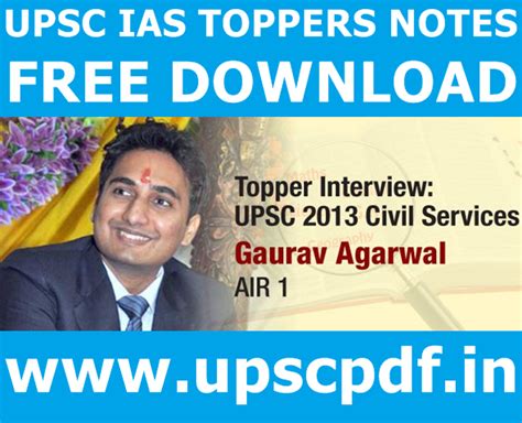 Gaurav Agarwal IAS Topper Complete Notes PDF Free Download - UPSCPDF