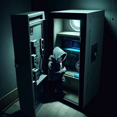 Dreamshaper Prompt Photo Of A Thief Hacking Into A Safe Prompthero