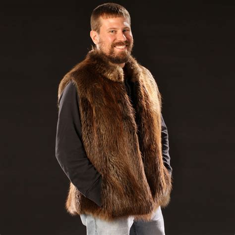 Rich Color And Incredible Warmth Beaver Fur Vest Merlins Hide Out