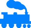 Blue Train Silhouette Clip Art at Clker.com - vector clip art online ...