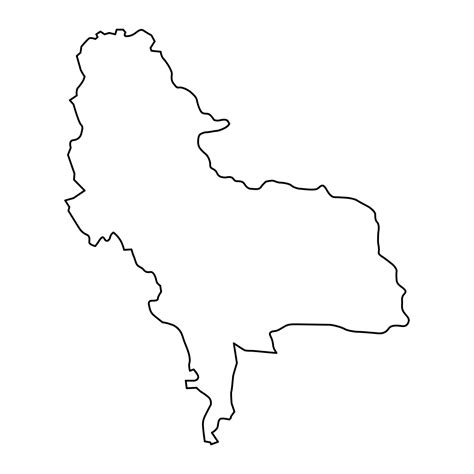 Una Sana Canton Map Administrative District Of Federation Of Bosnia