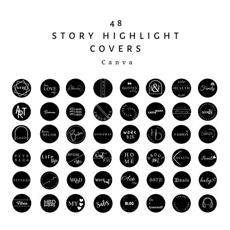 48 Black Instagram Highlight Covers Minimalist Instagram Stories Cover