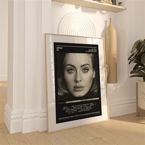 Adele 25 Album Cover Poster Adele Poster Adele Tracklist Album