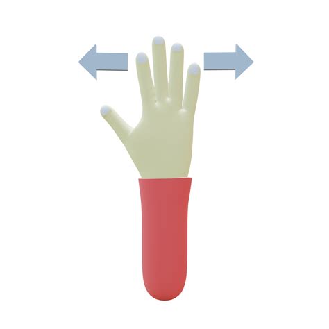 3 D Illustration Of Spread Hand Gesture Icon 34763190 Png