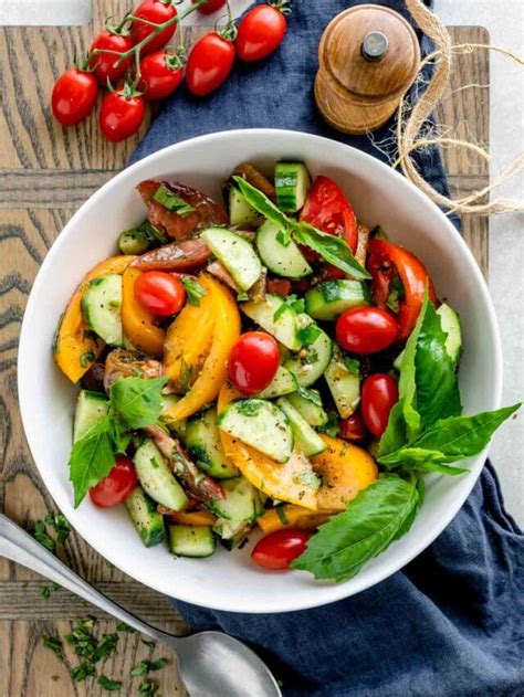 Tomato Cucumber Salad Healthy Seasonal Recipes