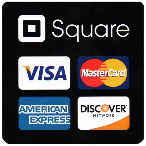 Square Credit Card Sign