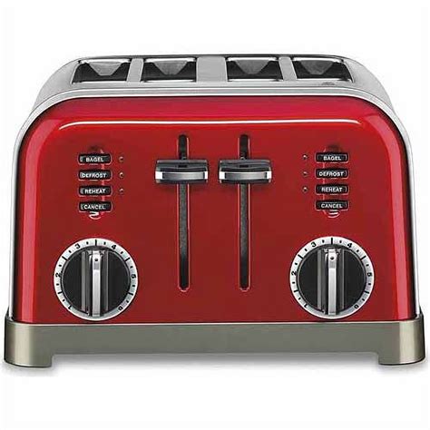 Cuisinart Metal Classic Long Slot Four Bagel Stainless Steel 4 Slice Toaster