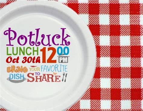 Potluck Invitation Template Free - Flyer Template