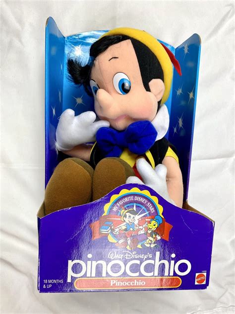 Pinocchio Plush Doll My Favorite Disney Stars Mattel 1992 New In Box EBay