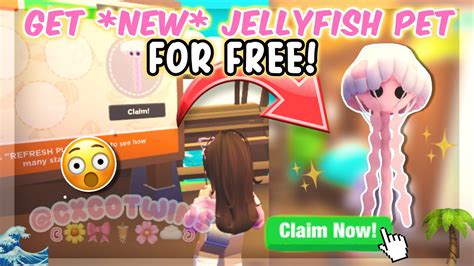 How To Get JELLYFISH Pet For FREE In Adopt Me No Robux Its Cxco