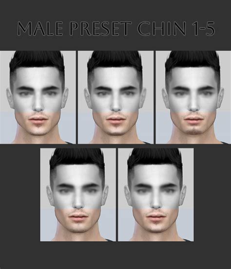 Male Preset Chin 1 5 Screenshots Create A Sim The Sims 4