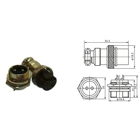 Conjunto Conector Mic Macho F Mea Pinos Eletrope As