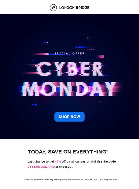 Cyber Monday Sale Email