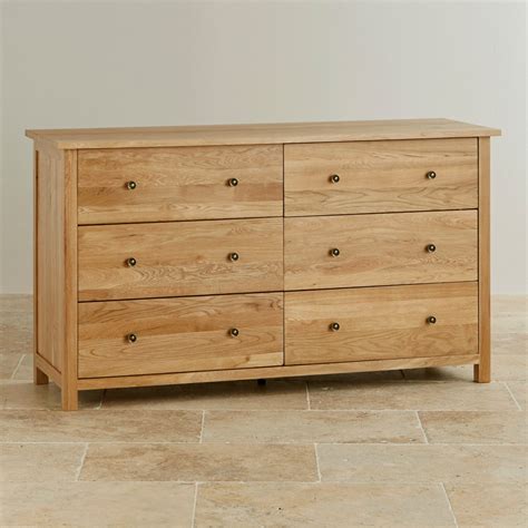 Cairo Natural Solid Oak Drawer Chest Bedroom Furniture