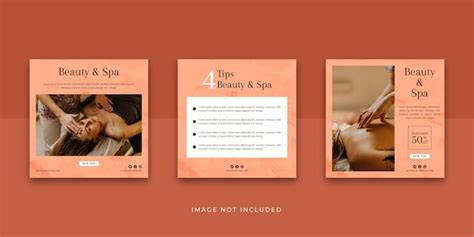 Premium Vector Beauty And Spa Social Media Instagram Post Template