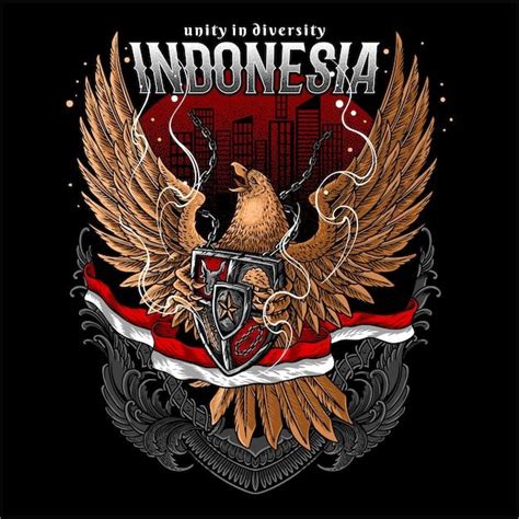 Garuda Pancasila Vector Hd Png Images Garuda Pancasila Emblem Logo Of Indonesian With Flag