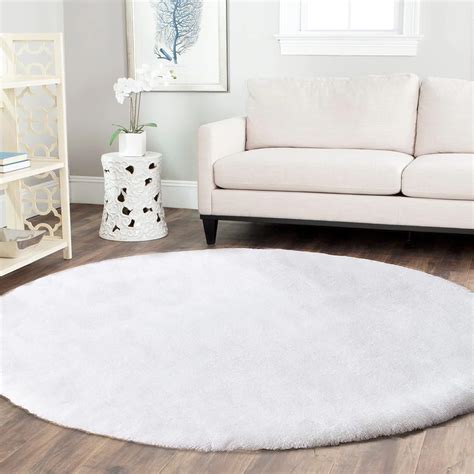 Amazon Latepis Round Furry Rug Ft White Circle Rugs For Living