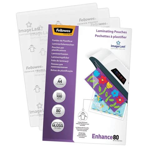 Pochettes De Plastification Chaud A X Microns Fellowes