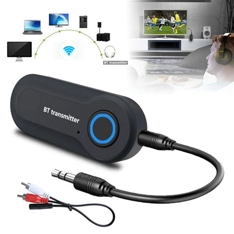 TSV Portable Wireless Audio Transmitter Bluetooth 5.0 Music Audio ...