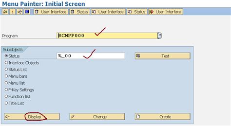 hiding standard selection screen menu bar app toolbar function keys