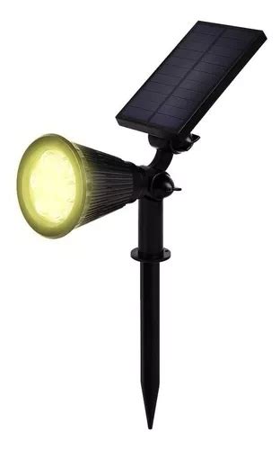 Lampara Reflector Solar Led Exterior Maxwell Jardin Estaca Color De La