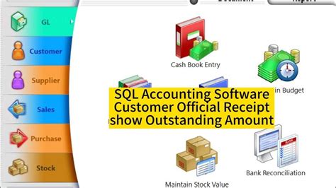 Sql Accounting Software Customisation Customer Payment Receipt Show