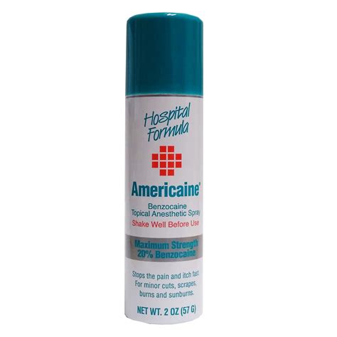 Americaine Benzocaine Topical Antiseptic Spray 2 Oz Carewell