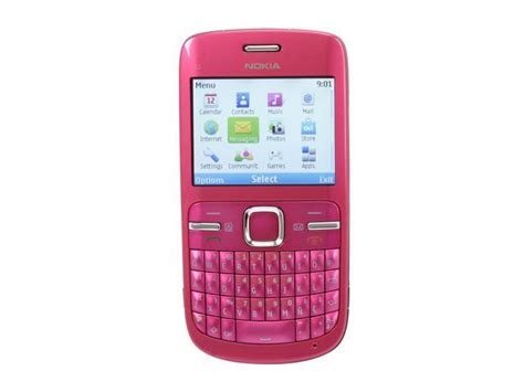 Nokia C3 00 Pink Unlocked Gsm Smart Phone W Full Qwerty Keyboard Wi