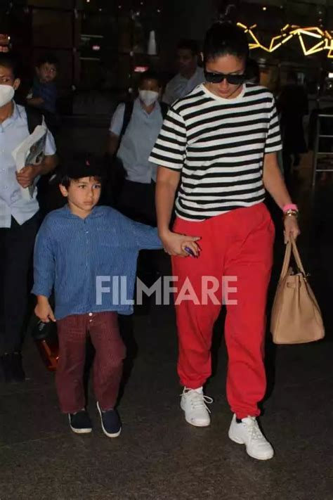 Kareena Kapoor Khan And Saif Ali Khan Return From Vacation With Taimur