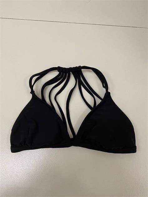 Strappy Black Bikini Top Women S Fashion Swimwear Bikinis