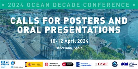 Ocean Decade Conference Launch Of Calls For Posters And Oral