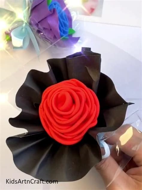 Easy to make Clay Rose Bouquet Craft For Kids - Kids Art & Craft